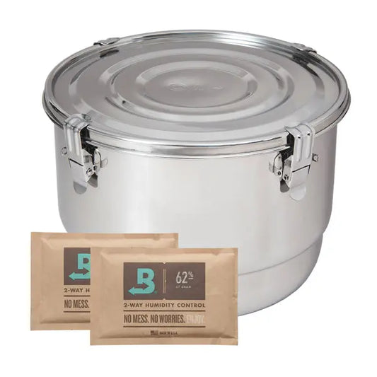 CVault 8 Liter Humidity Control Airtight Metal Stash Smell Proof Container