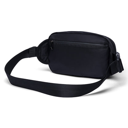 The Erozul Fortuna Smell Proof Crossbody Fanny Pack Bag features an adjustable strap, a front zippered pocket, and a sleek smell proof design, shown on a white background.