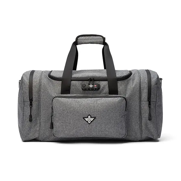 best travel duffel bag with suitcase strap Erozul Legion Duffle Bag with Anti Theft TSA Approved Combination Lock (Gray)