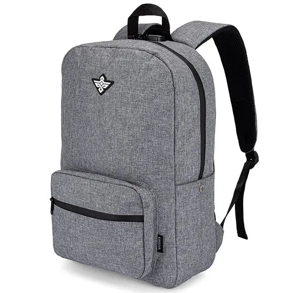 black and grey backpack laptop bag Black Smell Proof Backpack With Lock | High Quality