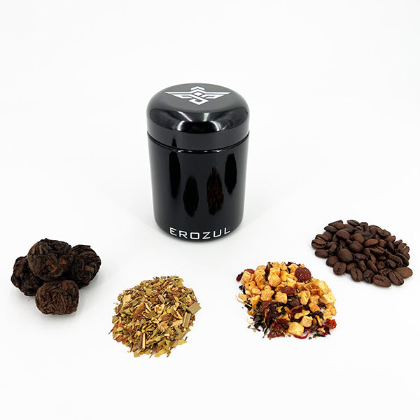 Erozul Smell Proof Leak Proof UV Glass Jars for Storing Herbs.