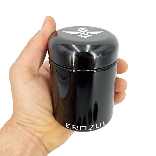 Erozul Smell Proof Leak Proof UV Glass Jars for Storing Herbs.