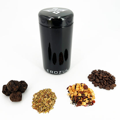 Erozul Smell Proof Leak Proof UV Glass Jars for Storing Herbs.