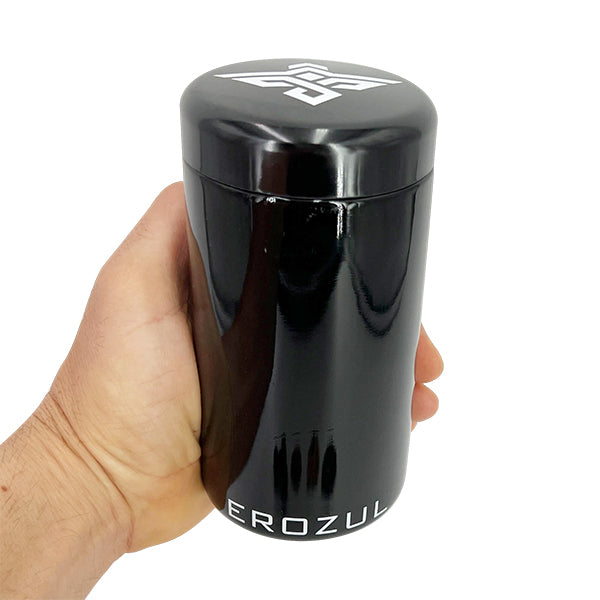 Erozul Smell Proof Leak Proof UV Glass Jars for Storing Herbs.