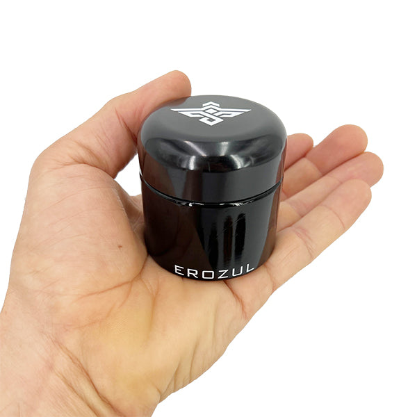 Erozul Smell Proof Leak Proof UV Glass Jars for Storing Herbs.