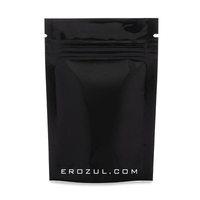 Erozul Black Mylar Bags - Smell Proof Reusable Mylar Bags for Herbs and more