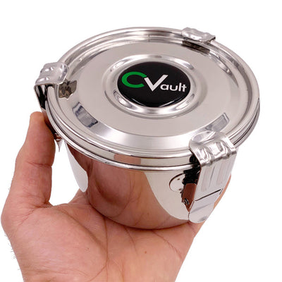 CVault Large Humidity Control Airtight Metal Smell Proof Container