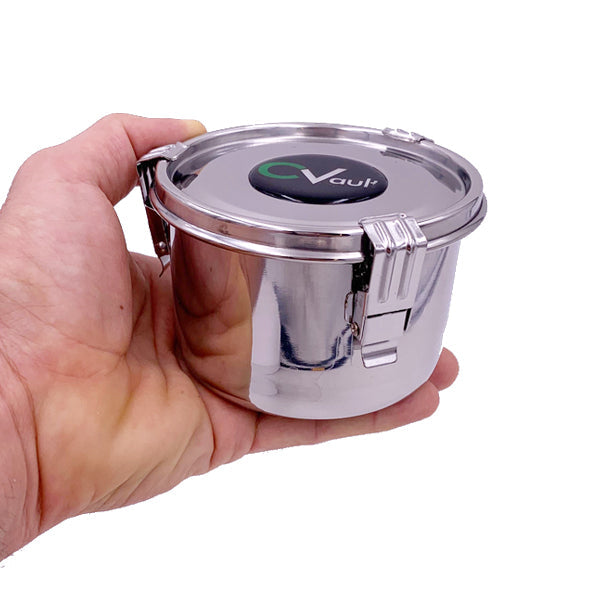 Stainless Steel Food Storage Container, Versatile Stainless Steel Sealed  Can Convenient Smell Proof Anti Rust For Spices For Tea Small 900ml,Medium
