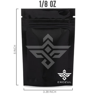 Black Mylar Bags 1/8 oz - 12 Pack