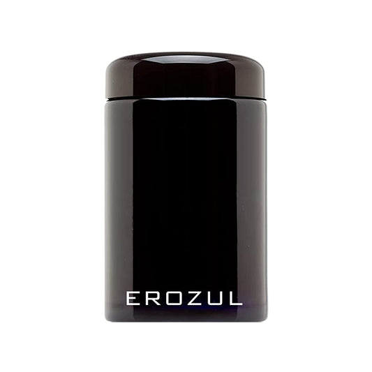 Erozul Smell Proof Leak Proof UV Glass Jars for Storing Herbs.