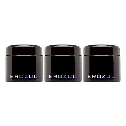 Erozul Smell Proof Leak Proof UV Glass Jars for Storing Herbs.