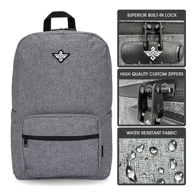 Erozul Legend Smell Proof Backpack - Odor Proof, Water Resistant, Lockable Back Pack.