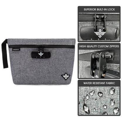 Erozul Orion Smell Proof Bag - Odor Proof, Water Resistant, Lockable Storage Bag.